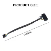 24 Pin to 10 Pin ATX PSU Main Power Adapter Braided Sleeved Cable for IBM for Lenovo PC and Servers 12-inch(30cm) Black yellow