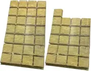 FONDOTIN 49pcs Hydroponic Starter Plugs for Indoor Gardening Soilless Substrate Cubes for Vegetables and Flowers Compact for Home Use for DIY Projects and Potted Plants