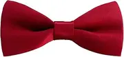 [DAISYSILK] 100% Silk Bow Ties for Men, Silk Solid Self Tie, Classic Men's Bow Ties, Wedding & Tuxedo Jacket Outfit Bowties