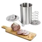 with Thermometer Meat Press Cooker Meat Boiling Barrel Hamburger