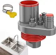 Sink Drain Pipe, Under Sink Pipe Kit, Sewer Adapters for Laundry Room Piping Shower Bathtub Commercial RV Outdoor Bathroom Residential