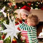 3 Pcs Paper Christmas Stars Lanterns Shade Lampshades Beautiful Pendant Light