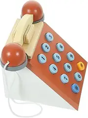 Gogogmee Small Telephone Educational Plaything for Interactive Role Play Fun Learning for Parent Engagement Enhances Cognitive Skills