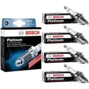 4 Pcs Spark Plugs Bosch Platinum For 1990-1993 MAZDA B2600 L4-2.6L (for: Mazda)