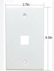 Single Gang 1 2 3 4 6 Port RJ45 Wall Plate Socket Keystone Cat6 Cat5e Ethernet