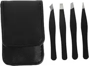 HONITANO 1Set Stainless Steel Eyebrow Tweezers for Men Women Ergonomic Design Beauty Tool for Precise Eyebrow Grooming and Daily Makeup Lightweight and Portable