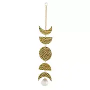 Moon Garlands with Chains Moon Phases Wall Hanging Ornaments for Office Nursery