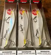 3 Rapala Ripstop Minnow RPS12 Jerkbait Lures SPEED MONKEY