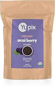 Yupik Organic Acai Berry Powder Superfood, 8.8 Ounce, Non-GMO, Vegan, Gluten-Free