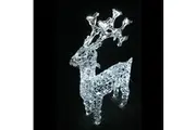 Christmas 3D Crystal Standing Reindeer 120x58x17cm Twinkle White LED Display Indoor/Outdoor