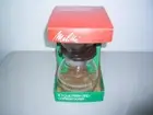 NEW Vtg Melitta Pour Over Coffee Maker Filter Drip 10 Cup Glass Craft 1982 NOS