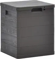 Plastic Garden Storage Box with Storage Space Patio Deck Toolbox Cushion Blanket Pillow Box Storage Trunk for Indoor or Outdoor 16.7" x 17.3" x 19.7"