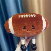Sports Plush Toys Fun Sports Rugby Doll Plush Toy Sofa Decoration Doll Surprise Holiday Gift for Friends As Shown