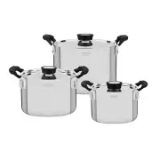 Tramontina Grano Compact 3 Piece Triply Clad Cookware Set
