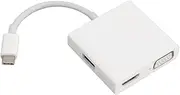 USB C to HDMI VGA Adapter, USB C Digital AV Multiport Adapter, Dual Monitor Adapter Compatible with Computers, Cell Phones, and Other Type C Devices