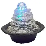 Rock Climb Ice Polyresin Table Fountain With LED Lights Ore FT-1220/1L