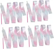 [BESPORTBLE] Gymnastics Ribbon Gymnastic Leotard Gymnastic Ribbon Rainbow Twirl Ribbon - Leotards for Gymnastics Dancing Streamers Gymnastics Leotards Silk and Fiberglass