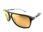 New Polarized ALAIN MIKLI STARCK Mirrored Matte Black/Yellow Men's Sunglasses