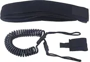 6mm Coiled SUPs Leash, Premium Stand Up Paddle Board Leg Rope Wrist Strap Surfboard Leash for Paddleboard,Reliable High Strength TPU Coiled Spring Waist Safety Rope for Water