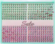 336Pcs Colorful Eyelash Clusters C Curl or D Curl to Choose Individual Eyelash Soft and Comfortable False Eyelashes (D Curl:16mm)