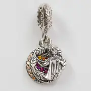 NEW AUTHENTIC PANDORA CHARM DISNEY FROZEN ANNA DANGLE 798457C01 W SUEDE POUCH