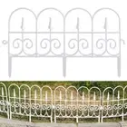 Decorative Garden Fence Insert 6 Pack Rustproof Plastic Garden Picket Fenc 1 AU