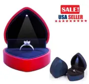 Ring Box for Proposal with Light | Lighted Engagement Diamond Ring Box Holder US