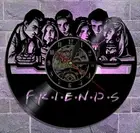 Friends TV Show LED Remote Control Vinyl Record LP Wall Clock Decor Art