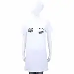 CHIARA FERRAGNI FLIRTING 刺繡眨眼白色長版T恤/連身裙
