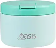 [Oasis] Stainless Steel Double Wall Insulated Food Flask with Quick Release Lid 300 ml - Mint
