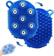 Massage Roller, 360° Rotatable Massage Ball Roller with 7 Rolling Metal Ball, Gua Sha Fascia Muscle Release, for Face, Neck, Back, Abdomen, Legs & Full Body