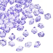 2500pcs Fake Ice Rocks Acrylic Violet Fake Crystals Ice Diamonds