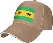 [SSIULUS] Flag of Sao Tome and Principe Casquette Cap Hats,Trucker,Baseball Cap with Snapback,Perfect for Summer,Golf