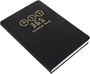 SHINEOFI Daily Weekly Planner A5: 2026 Small Notebook Thick Paper Notepad For Journaling Business Students Work Study Travel Black