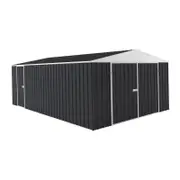 EnduraShed 7.5 x 3 x 2.4m Tall Garage Garden Shed - Iron Grey