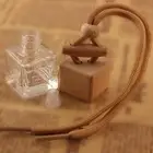 4x Perfume Bottle Decor Car Hanging Diffuser Empty Glass Perfume Bottles