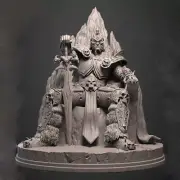 Arthas Lich 1/10 1/8 1/6 3D Print Figure Model Kit Unpainted Unassembled GK