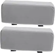 SEWACC 1Pair Gaming Chair Armrest Cushions Office Elbow Support Pads High Density for Comfortable Arm Rest Compatible with Gaming Office Chairs Classic Grey Color