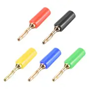 2mm Banana Speaker Wire Cable Plugs Connectors 5 Colors 5pcs Jack Connector