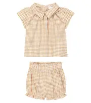 [C'era Una Volta] C'era Una Volta Baby Miki cotton top and shorts set M 24 yellow