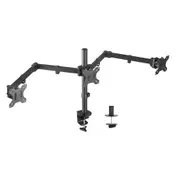 Activiva Triple-Screen Monitor Arm, Adjustable Mount for 13”-27” Displays