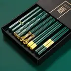5Pairs/Set High Quality Non-Slip Chopsticks Home Hotel Restaurant Chopsticks-*-