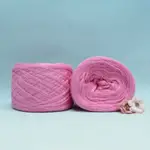 粉色絲光棉合股線（一顆 95~100G）毛線 合股線 編織 棒針 鉤針 圍巾 棉線