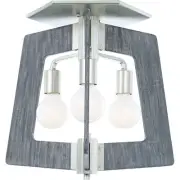 Varaluz 268S03SOG Lofty Flush Mount Silverado and Gray