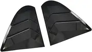 Compatible for Mitsubishi Lancer EX X EVO 2008-2018 Rear Window Side Vent Shutter Louver Cover Trim Car Accessories Auto Parts Carbon Fiber(Gloss Black)