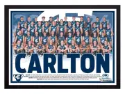 Framed 2024 Carlton Blues AFL Poster - 84cm x 59.5cm x 3cm