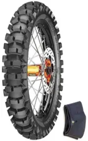 METZELER 100/90-19 MC360 MIDSOFT DIRT OFFROAD REAR TIRE + TUBE HONDA