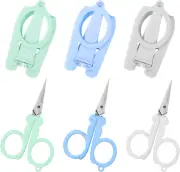 Pack of 3 Foldable Scissors, Portable Mini Scissors, Small Travel Scissors, Stai