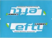 Cannondale Lefty Carbon Wrap Decal/Sticker Black, white, green