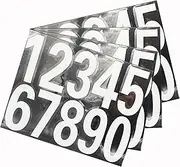 Mailbox Numbers Reflective Stickers for Outside,4 Sets(0-9) Vinyl Numbers Decals for Letterbox Signs Windows House Door Racing Cars Trucks Home Business Address Numbers (0.87"x1.89", White)